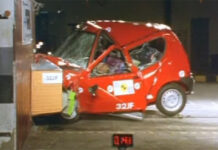 Fiat Seicento na crash testu – bolje vam je da niste u njemu