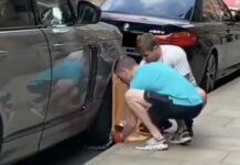 Počeo rezati parking lisice da ne bi platio kaznu?