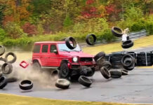 Mercedes-AMG G-klasa na nestandardnom testu izdržljivosti. Namjerno izlijetanje, traktor….
